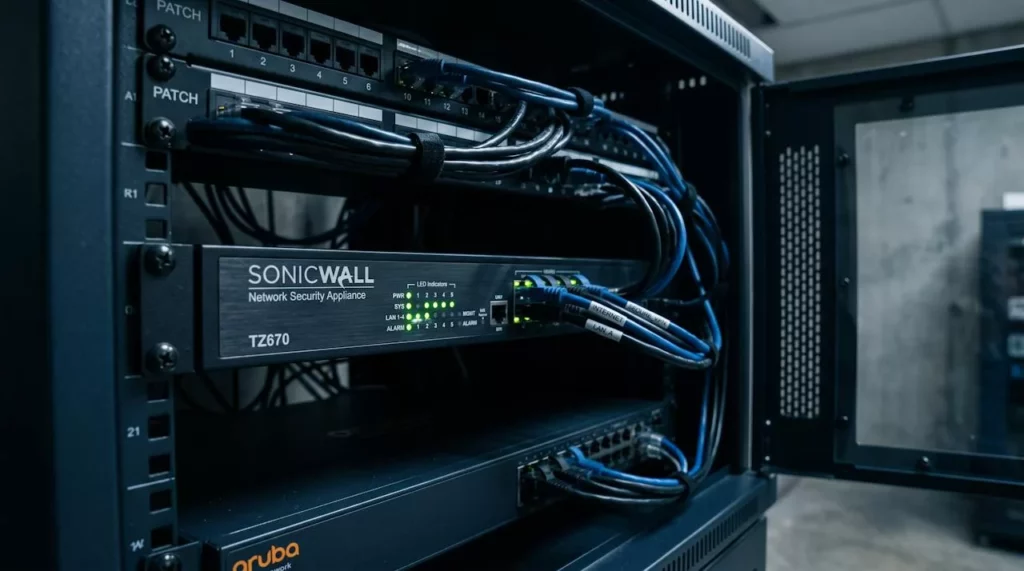 Beveiligingsapparatuur en firewall